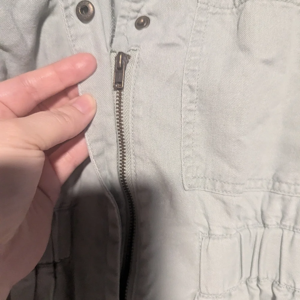 Universal Thread Puff Sleeve Collared Boiler Utility Jumpsuit, Mint - Size 4 - Picture 5 of 7